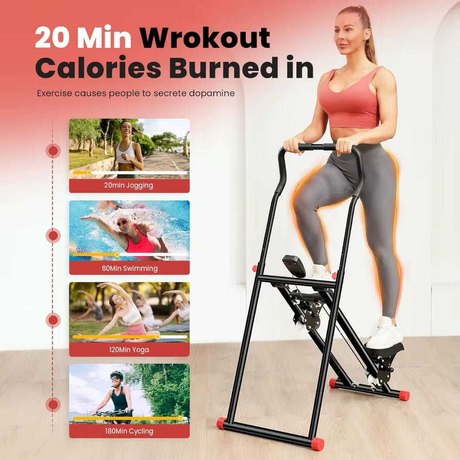 BODYRHYTHM New Stair Stepper for Home Gym Exercise Vertical Climber Machine for Full Body Workout Foldable Cardio Exercise Mach