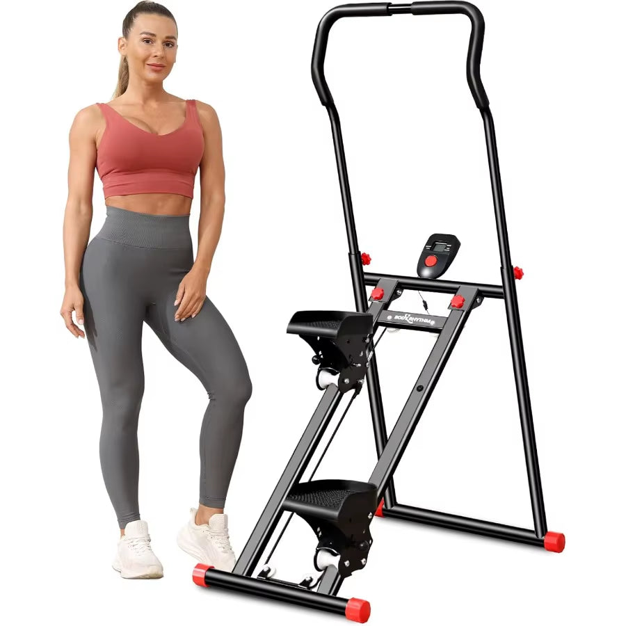 BODYRHYTHM New Stair Stepper for Home Gym Exercise Vertical Climber Machine for Full Body Workout Foldable Cardio Exercise Mach